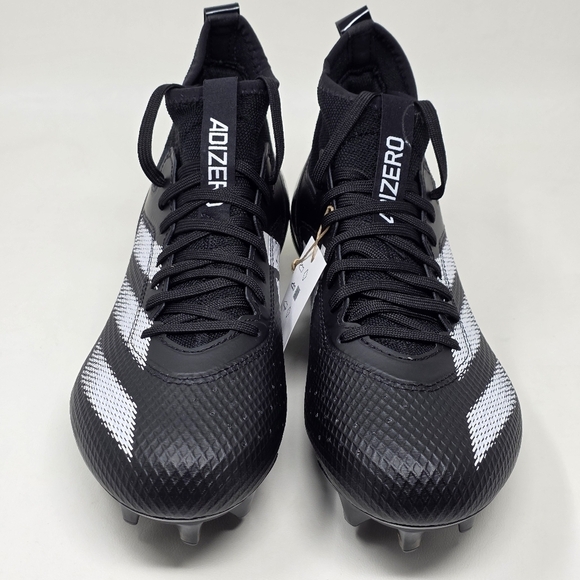 Adidas Adizero Impact Football Cleats Black White IE9661 Men’s Size 10 New main image 9